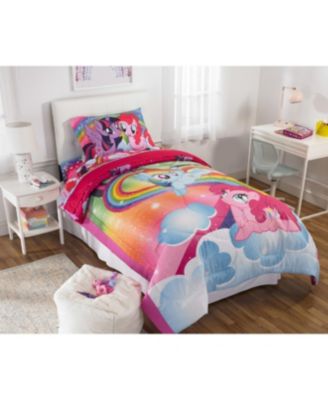 My Little Pony Retro Twin Bedding Set | 5-Piece Super Soft Comforter & Sheet Set With Reversible Design - View #8