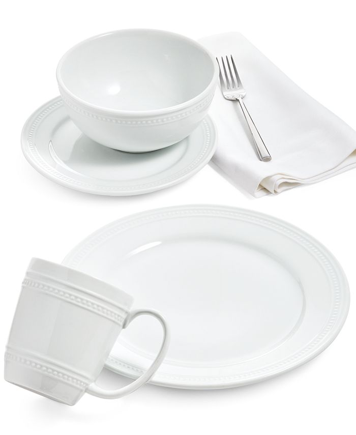Martha Stewart Collection Martha Stewart Textured Whiteware 16Pc