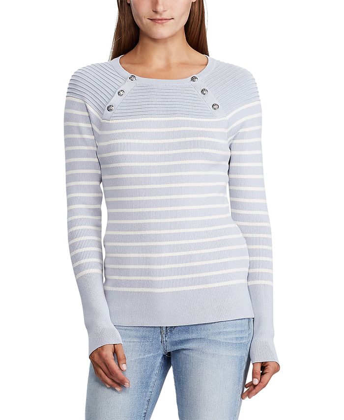 Lauren Ralph Lauren Stretch-Cotton Sweater & Reviews - Sweaters - Women ...