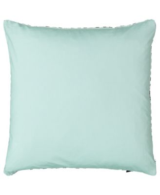 Ombre Velvet Viscose Beaded Edges Decorative Pillow, 20" x 20"