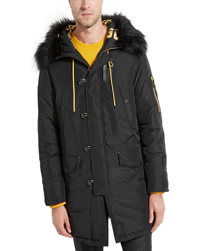 womens puffer jacket with faux fur hood