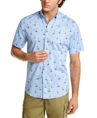 Club Room - Men's Velero Print Oxford Shirt