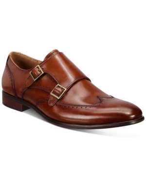 image of Alfani Men-s Eli Wingtip Monk Strap Shoes, Created for Macy-s Men-s Shoes