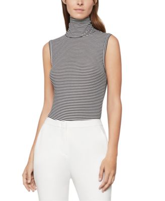 BCBGMAXAZRIA - Striped Turtleneck Bodysuit
