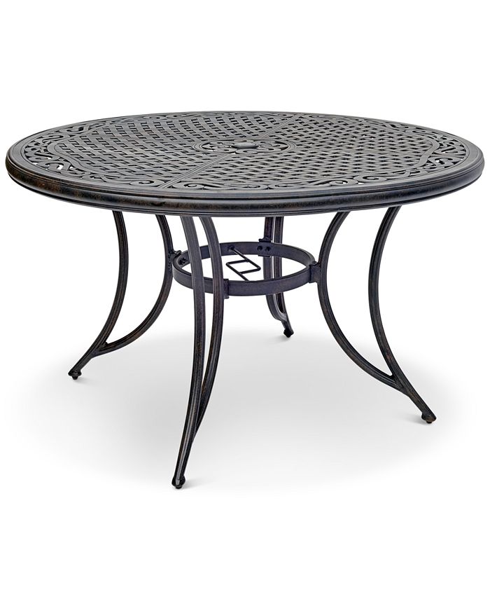 Agio Beachmont II Outdoor 5Pc. Dining Set (48" Round Table and 4 Dining Chairs), Created for