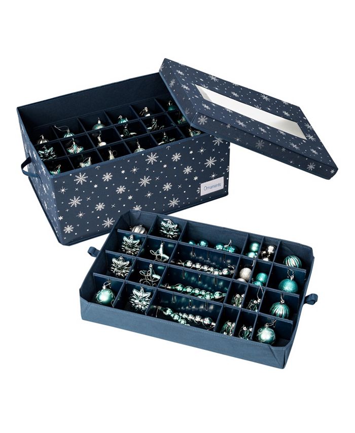 Honey Can Do Deluxe 72Cube Ornament Storage Box Macy's