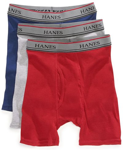 Hanes Platinum Boys' or Little Boys' 3-Pack Boxer Briefs