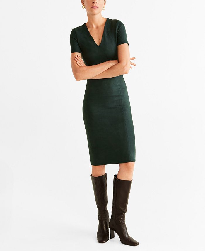 Mango suede top dress