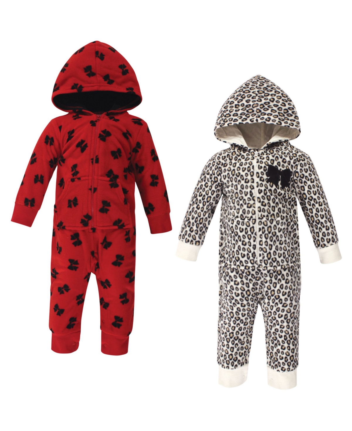 Little Treasure Baby Girls Treasure Fleece Jumpsuits and Coveralls