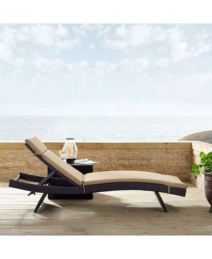 Crosley Biscayne Chaise Lounge With Cushion Macy's