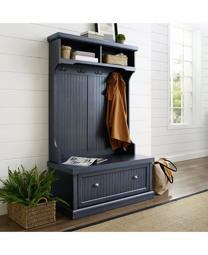 Crosley Seaside Hall Tree In Distressed Macy's