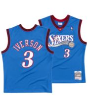 Women's Mitchell & Ness Allen Iverson Royal Philadelphia 76ers 1996 Hardwood Classics Name Number Player Jersey Dress Size: Large