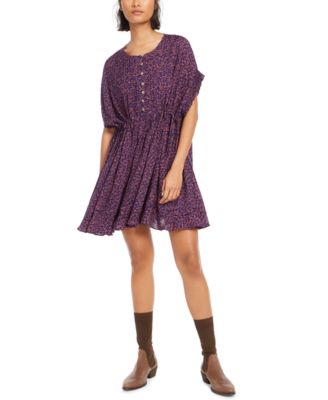 New Free People Long Sleeve Rubi Lace Mini Dress $128 M L Ivory