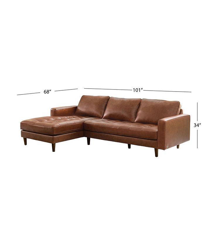 Abbyson Living Leather Sectional Macy's