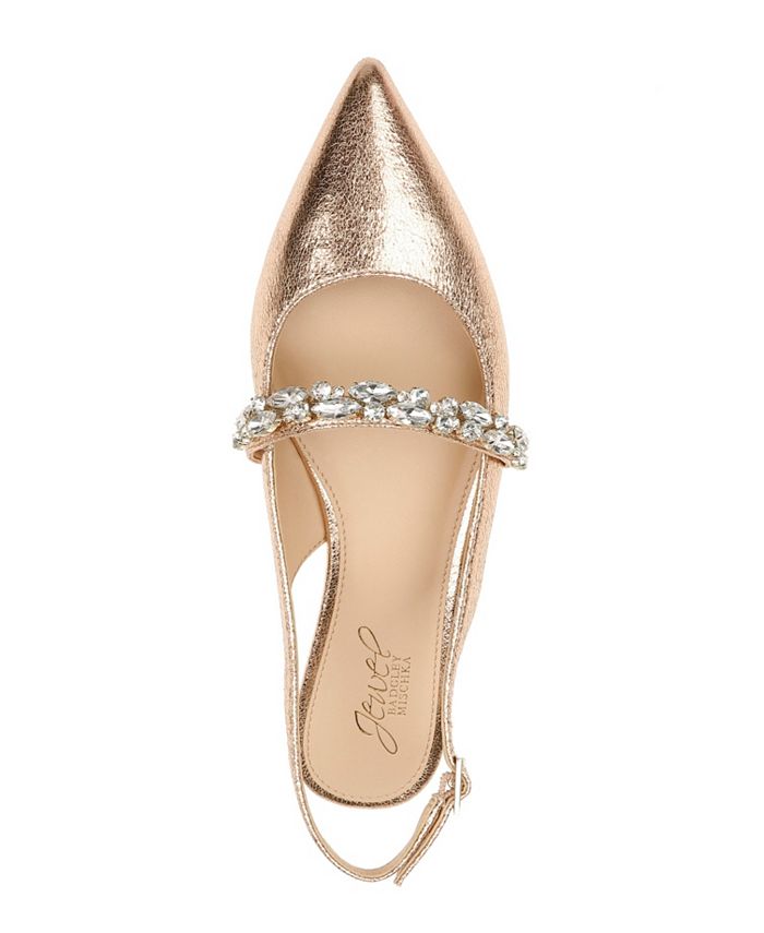 Jewel Badgley Mischka Women's Bambi Slingback Evening Flats Macy's