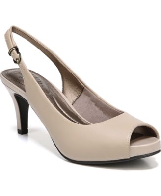 lifestride celestia peep toe pump