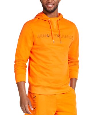 armani exchange orange hoodie