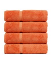 Orange bath towels clearance on sale