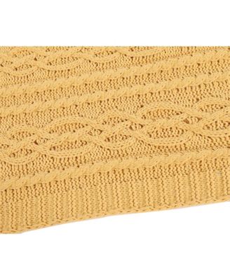 Happycare Textiles Knitted Luxury Chenille Throw, 51" x 67"