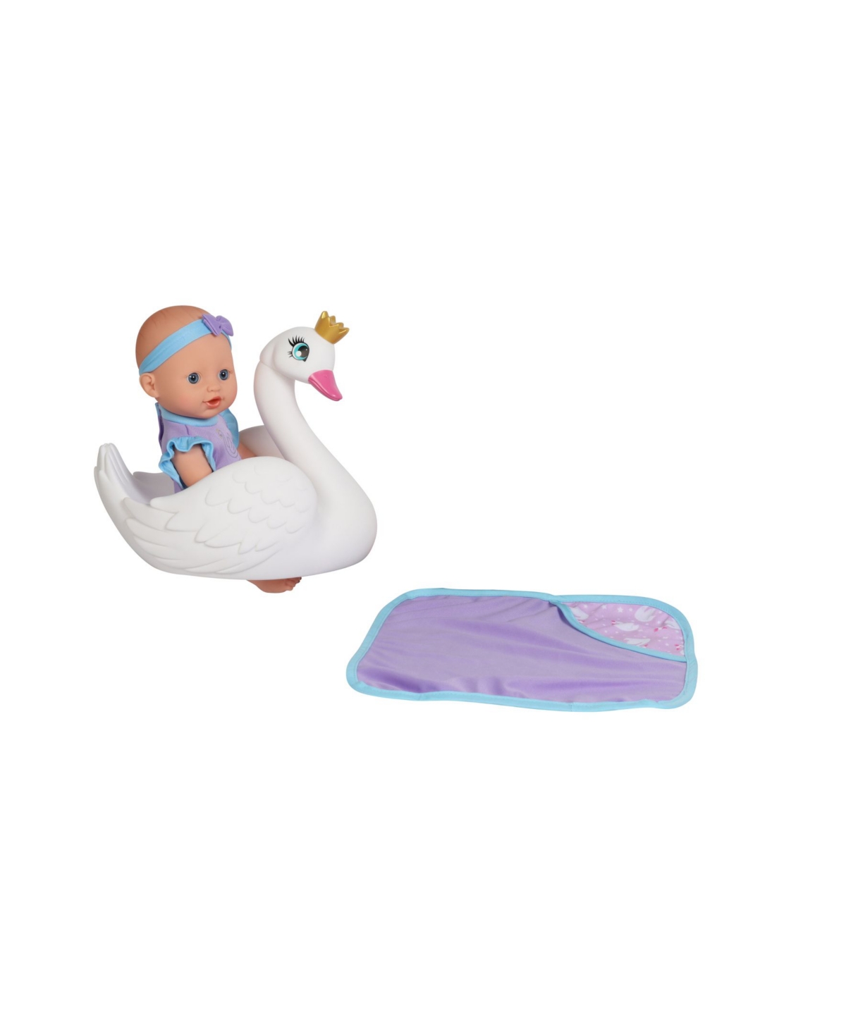 Shop Redbox Dream Collection 10" Pretend Play Bath Time Baby Doll With Swan Float In Multi