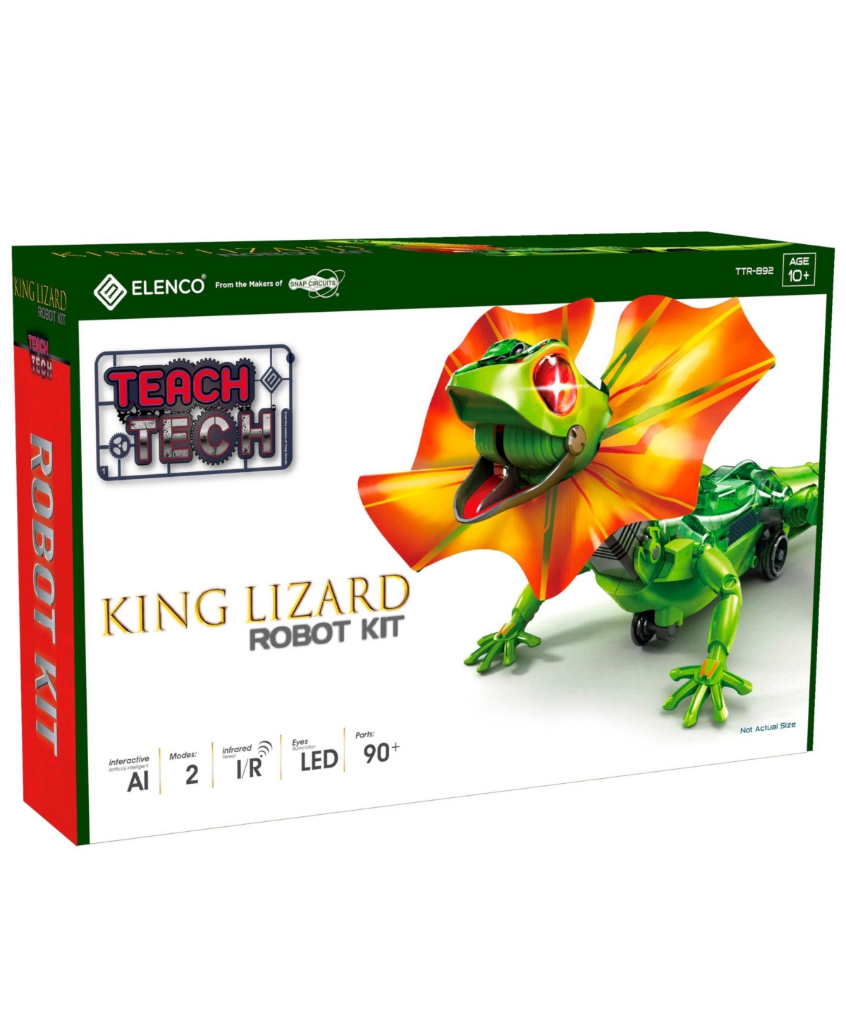 Redbox Teach Tech King Lizard Robot Kit Interactive Lizard Robot Kit Stem Educational Toys In Multi