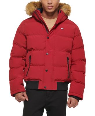 macy's tommy hilfiger short snorkel coat