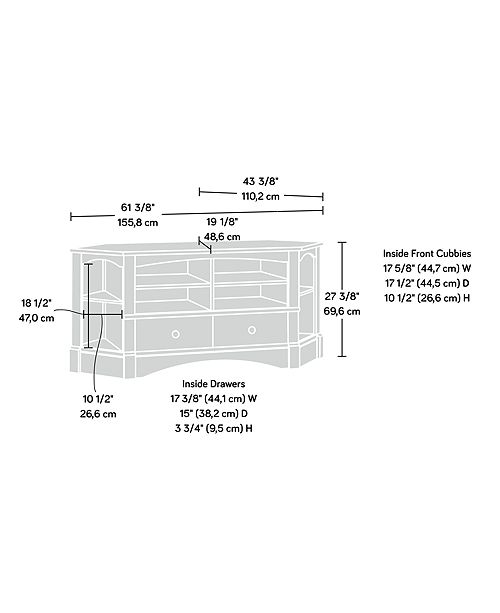 Sauder Harbor View Corner Entertainment Credenza Reviews