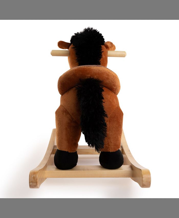 Ponyland Rocking Brown Horse with Sound Rocker - Macy's