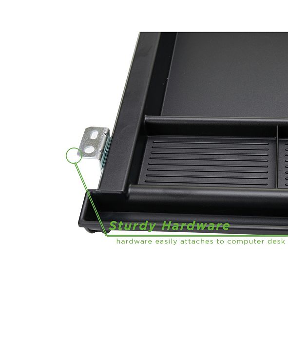 Mind Reader Large Under Desk Keyboard Organizer, Keyboard Tray