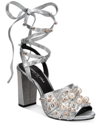 kenneth cole silver sandals