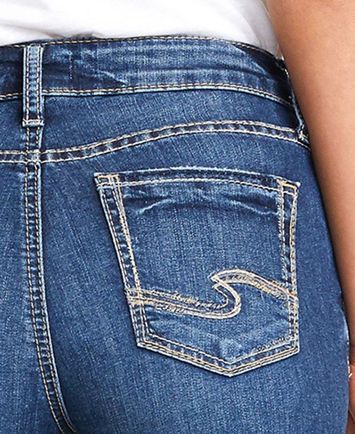 Silver Jeans Co. Suki Distressed Denim Bermuda Shorts - Macy's