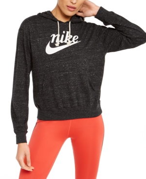 image of Nike Women-s Sportswear Gym Vintage Logo Hoodie