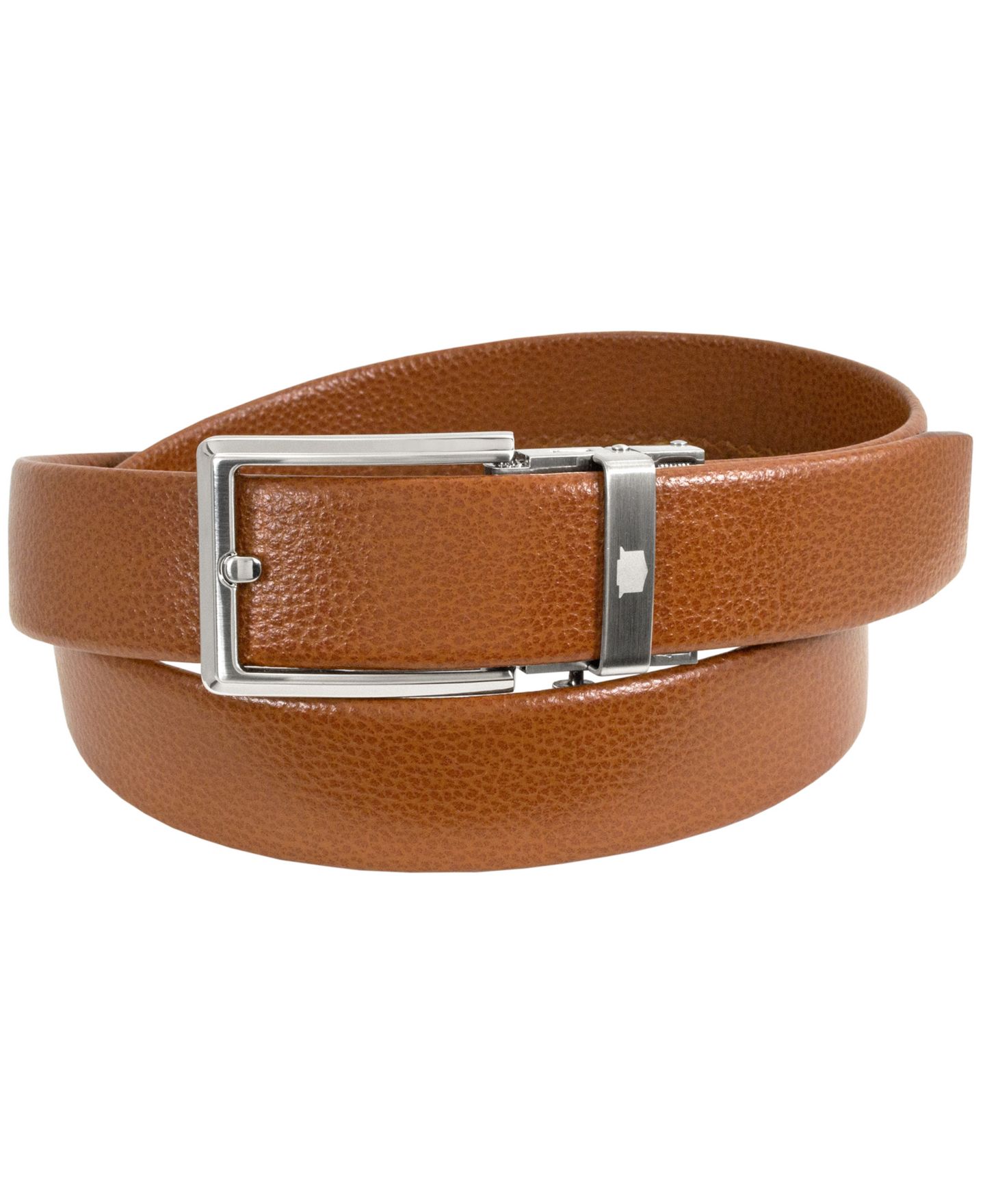 Мужской ремень Florsheim True Fit Dress Casual Track Belt, цвет: Чёрный — фото 2
