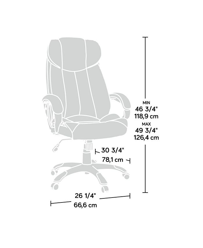 Sauder Gruga Deluxe Leather Executive Chair Macy's