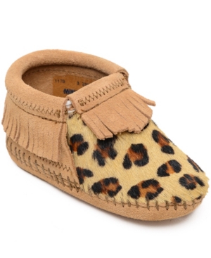 Minnetonka Baby Girls Leopard Riley Bootie