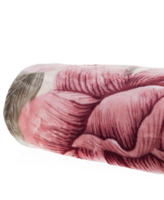 Rose Heavy Thick Plush Mink Oversized Throw, 74" x 91"