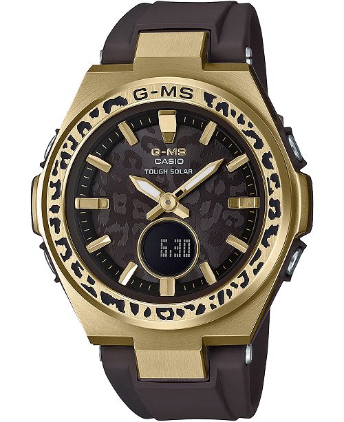 G Shock Women S Solar Analog Digital Wildlife Promising Black Resin Strap Watch 38 7mm Reviews Watches Jewelry Watches Macy S