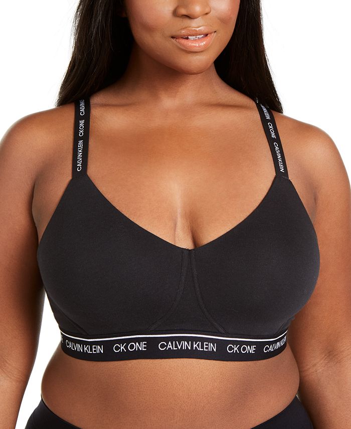 Calvin Klein CK One Plus Size Cotton Wirefree Bralette QF5951 & Reviews -  Bras & Bralettes - Women - Macy's