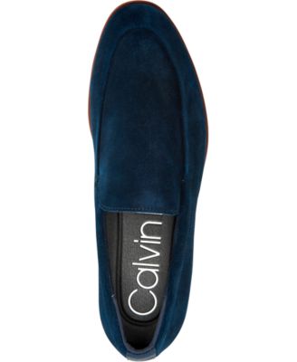 calvin klein blue loafers