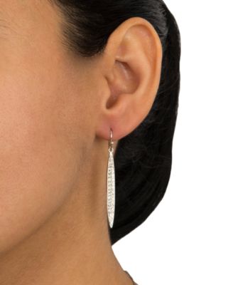 Giani Bernini Crystal Pav&eacute; Drop Earrings in 14k Gold-Plated Sterling Silver