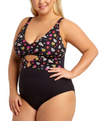 macys plus size bathing suits