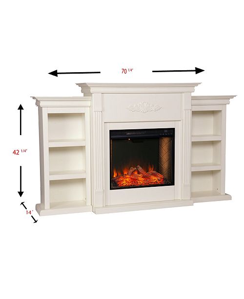 Southern Enterprises Whitehall Alexa Enabled Electric Fireplace