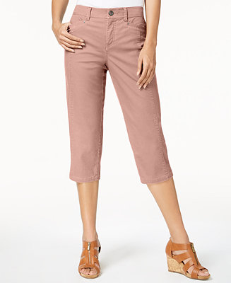 Style & Co Split-Hem Capri Pants, Created for Macy's - Macy's