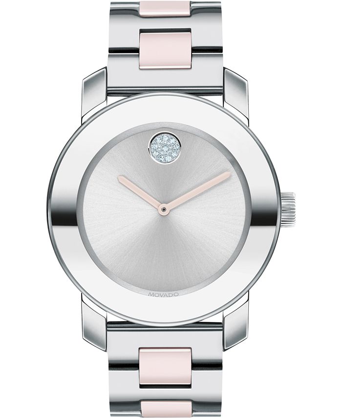 Movado Women s Swiss BOLD Two Tone Stainless Steel Bracelet Watch
