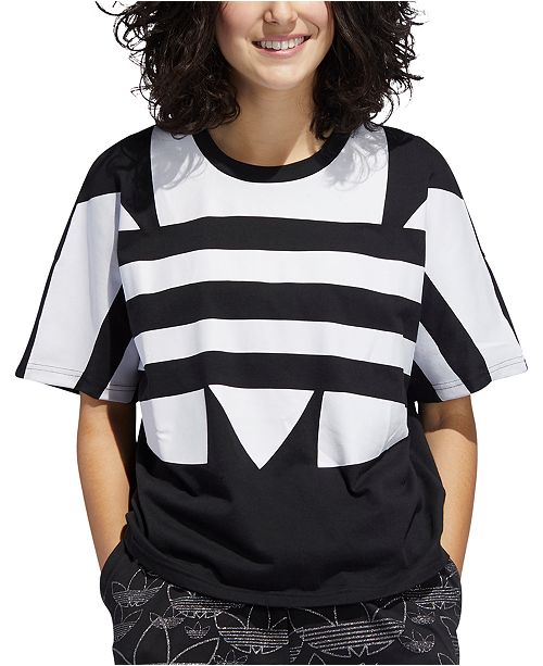 Adidas Women S Cotton Logo T Shirt Reviews Women Macy S