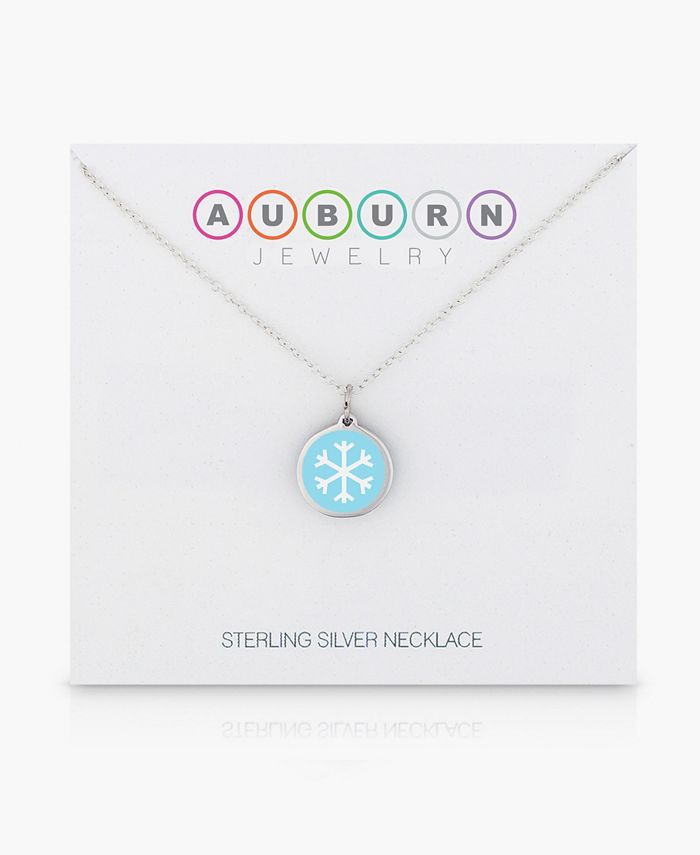 Auburn Jewelry - Mini Snowflake Necklace in Sterling Silver