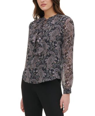 macy's tommy hilfiger women's blouses