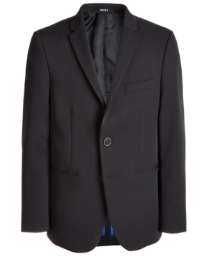 Dkny Big Boys Classic-Fit Stretch Black Suit Jacket