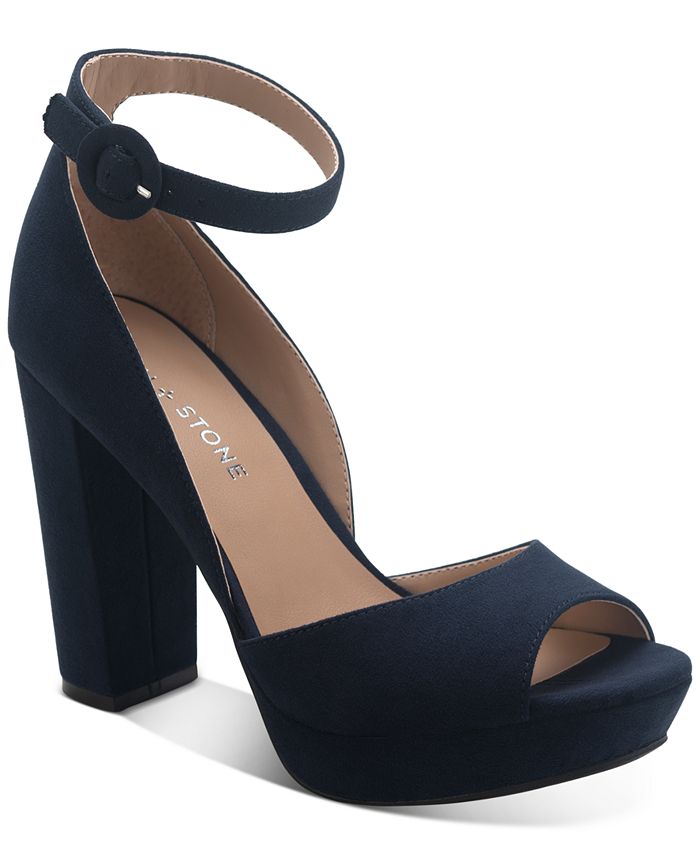 Navy blue pumps macys shop
