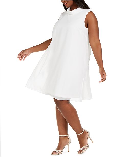 Connected Plus Size Trapeze Dress & Reviews Dresses Plus Sizes Macy's